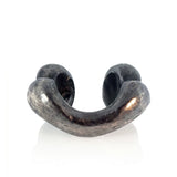 Hollow Form Oxidized Silver Torc