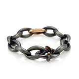 Chain Link Bracelet with Diamonds
