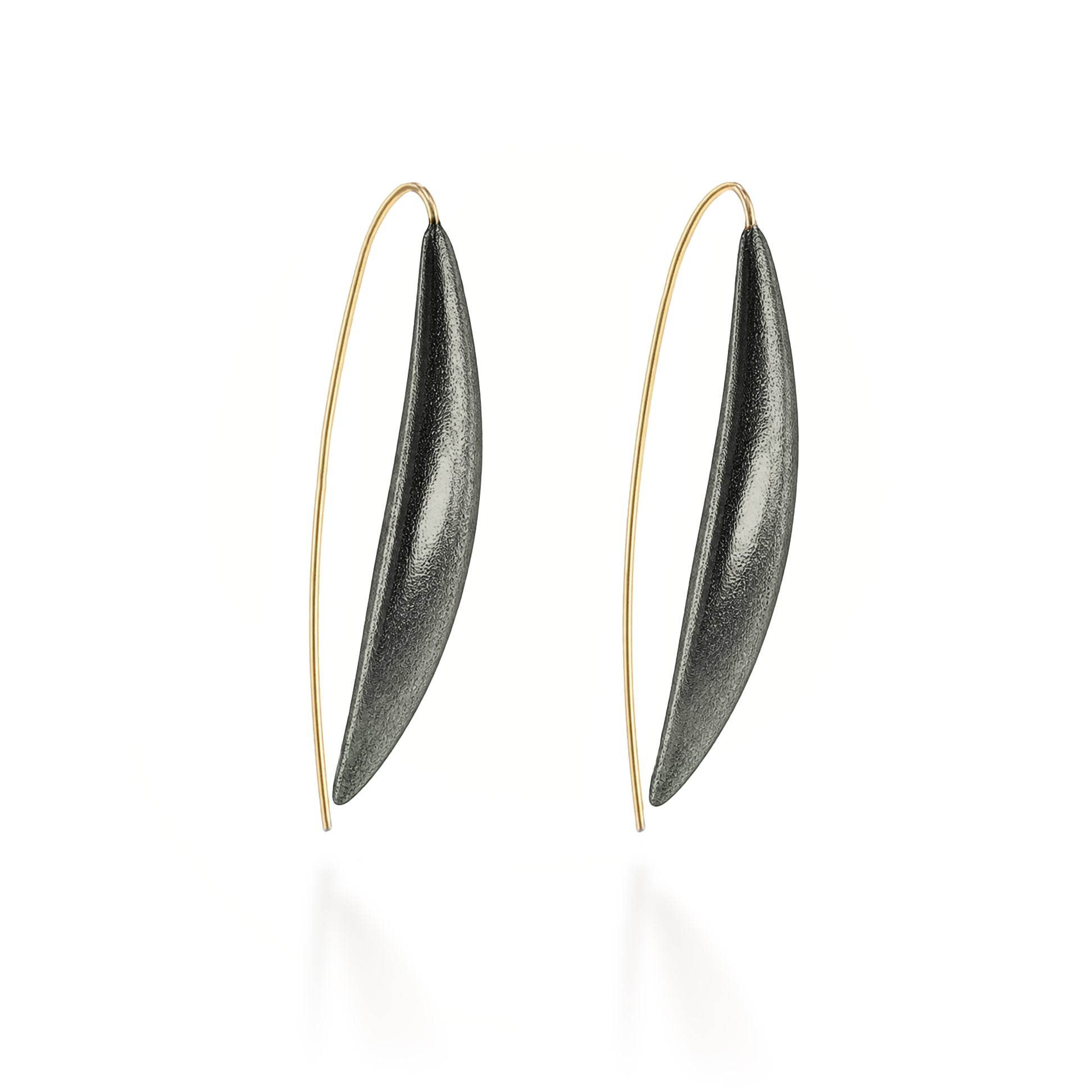 Crescent Pod Earrings Small