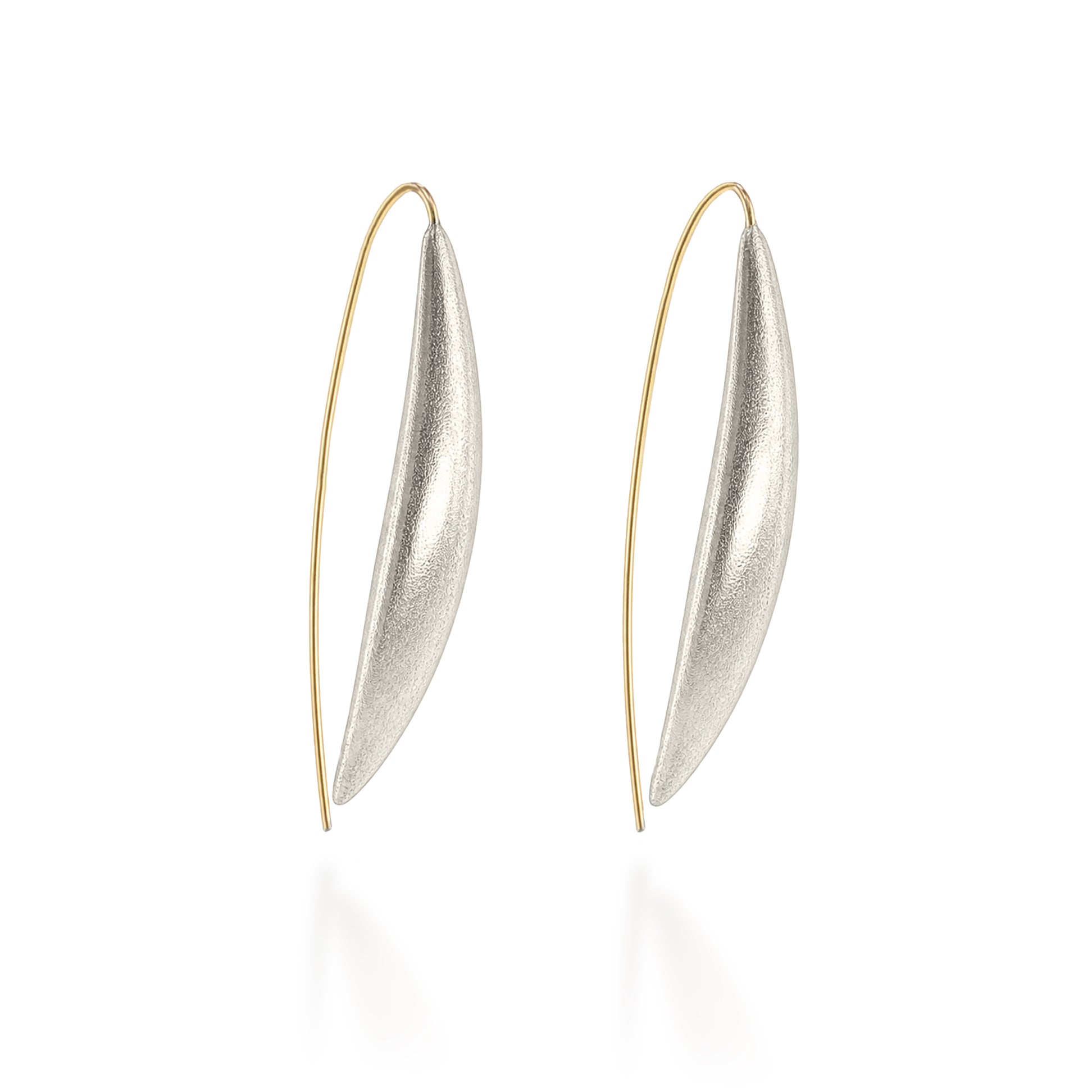 Crescent Pod Earrings Small