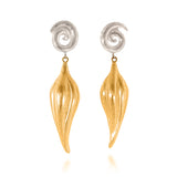 Dangling Spiral and Full Pod Earrings - Large