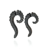 Beaded Scroll Double Sided Earrings