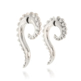 Beaded Scroll Double Sided Earrings