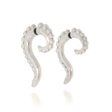 Beaded Scroll Double Sided Earrings