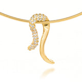 Swoop Pavé Necklace | Diamond