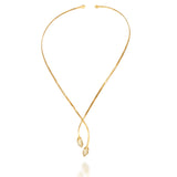 Contour Pod Pavé Necklace