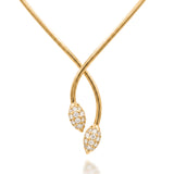 Contour Pod Pavé Necklace