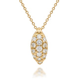 Delicate Pod Pavé Necklace