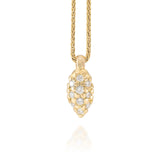 Delicate Pod Pavé Necklace