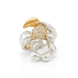 Serpentine Pavé Ring