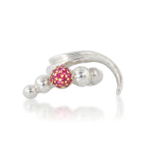 Cross Finger Pavé Ring