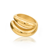 Double Crescent Pod Ring