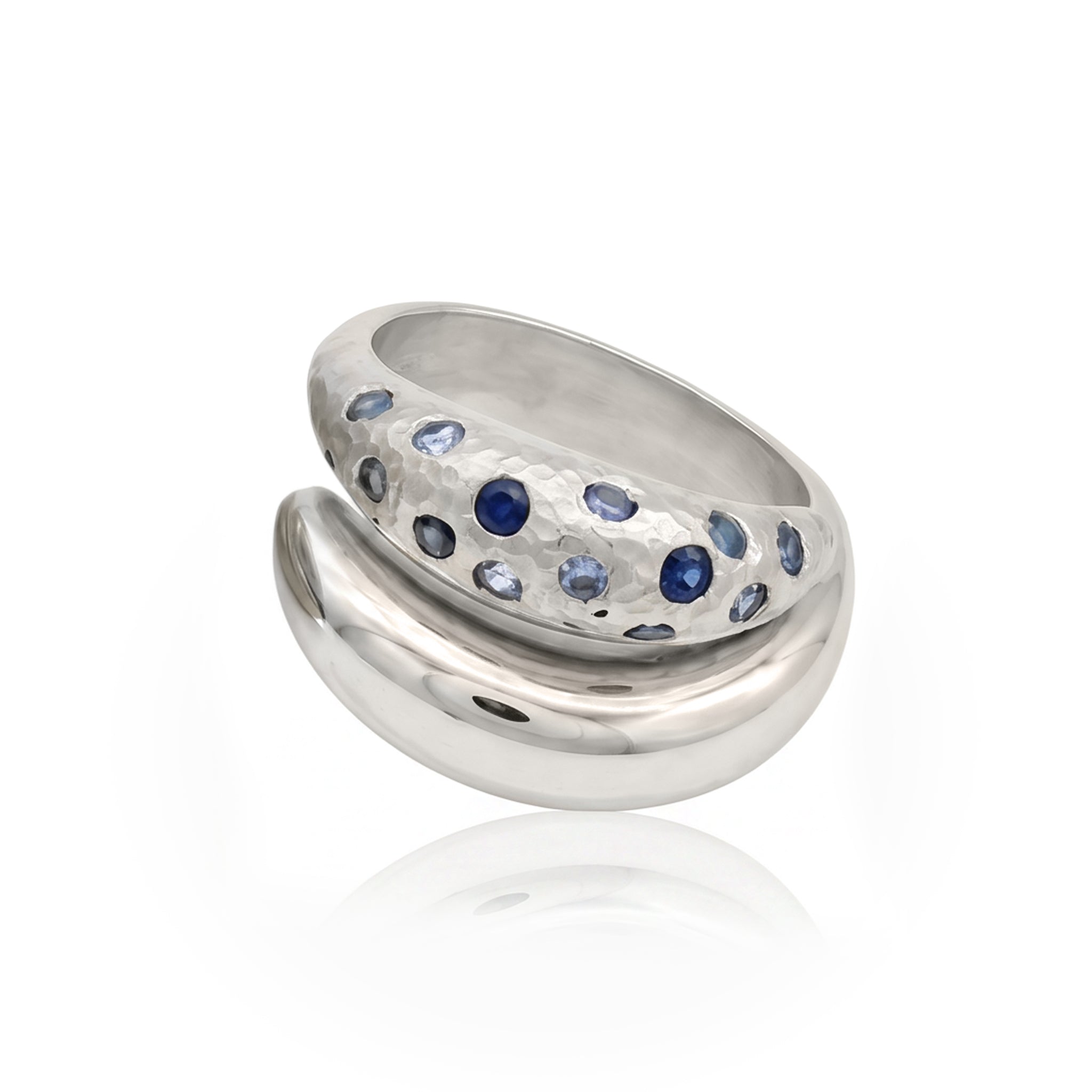 Double Crescent Pod Ring