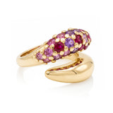 Double Crescent Diamond Pavé Ring