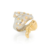 Sara's Tail Ring with Gold Accent