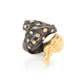 Sara's Tail Ring with Gold Accent