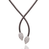 Contour Pod Pavé Necklace