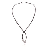 Contour Pod Pavé Necklace