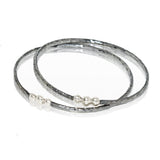 Bangles oxidized:silver shadow fixed