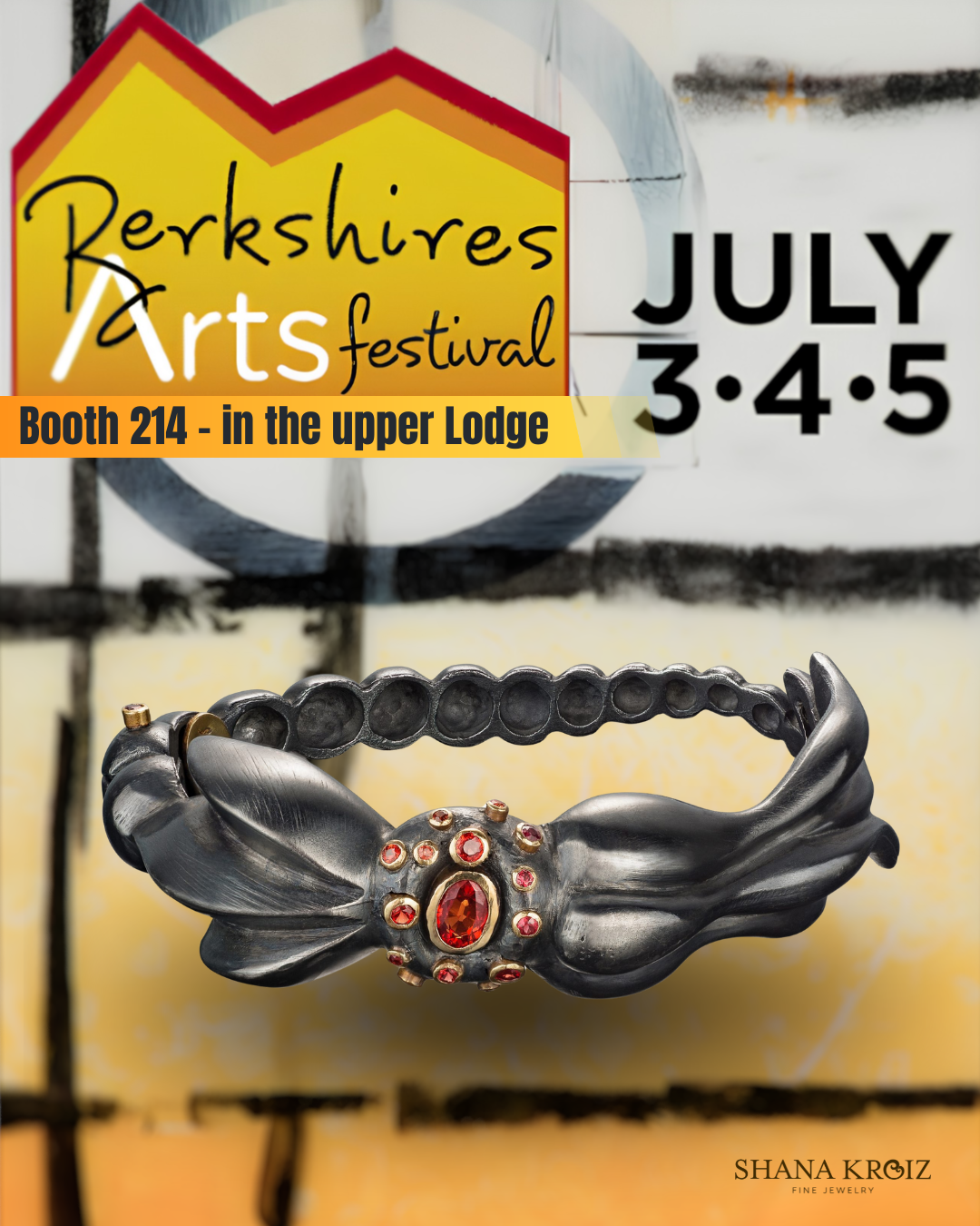Flyer for Berkshires Arts Festival July 3-5